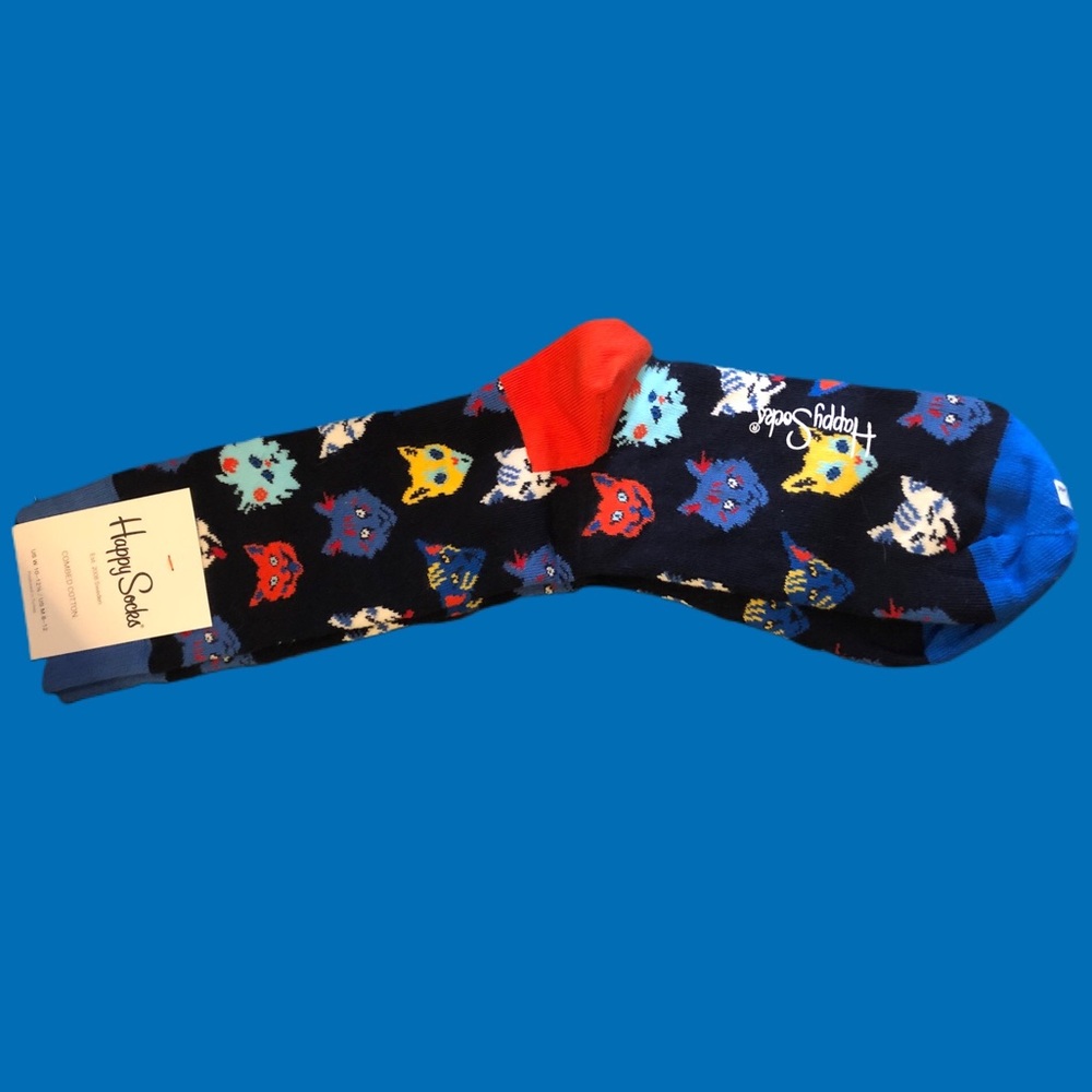 HappySocks Multicolor Cat Combed Cotton